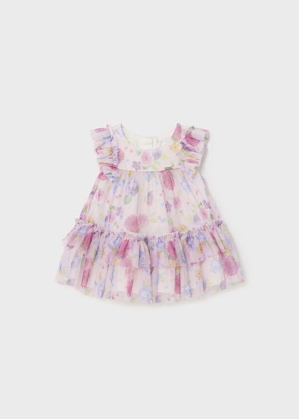 Mayoral - Vestido estampado tul recién nacido - Imagen 3
