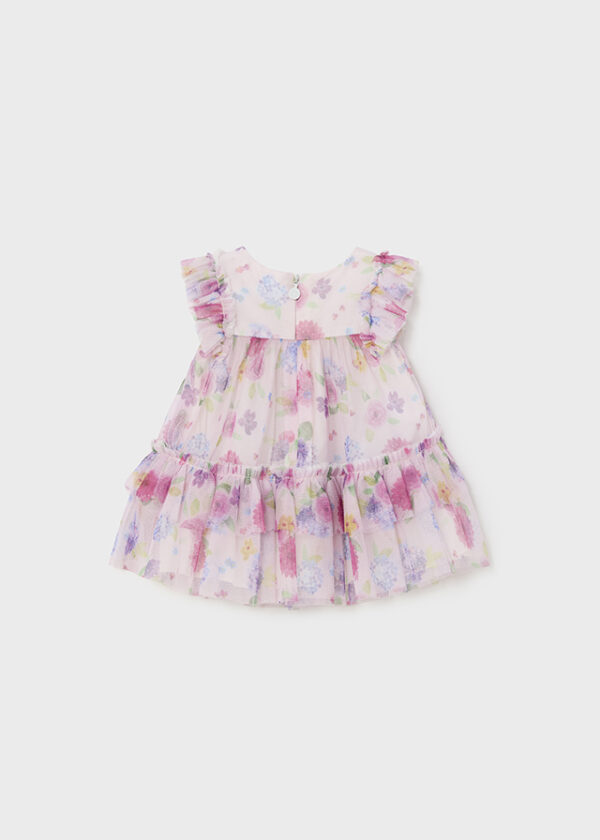 Mayoral - Vestido estampado tul recién nacido - Imagen 4