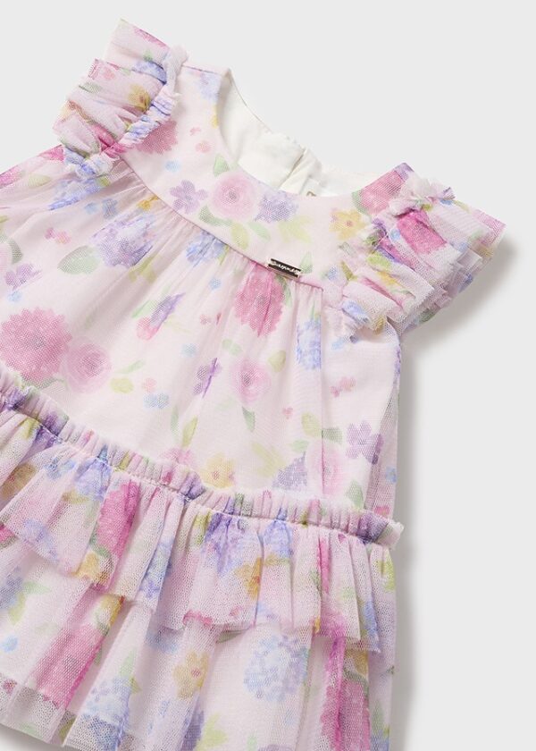 Mayoral - Vestido estampado tul recién nacido - Imagen 2
